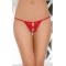 Sofline 2426 red thongs with ribbons