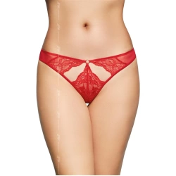 Thongs with lace Softline 2497 red