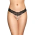Erotic lace thong with pearls Softline 2491 black Erotic lace thong with pearls Softline 2491 black