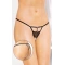 Lace revealing crotchless thong Softline 2461 black