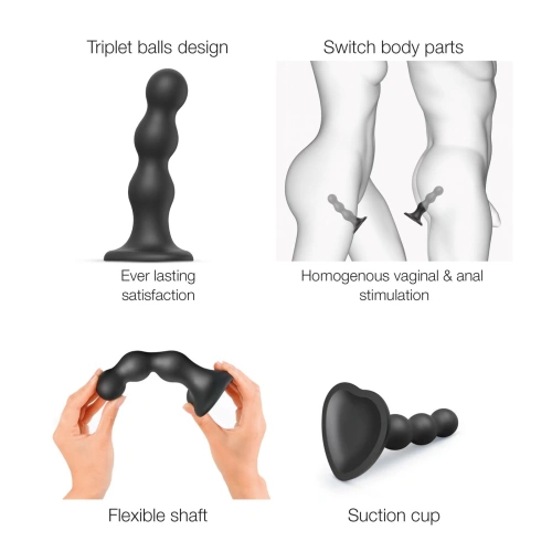 Silicone Unisex Dildo Strap-On Me Plug Balls XXL [4]