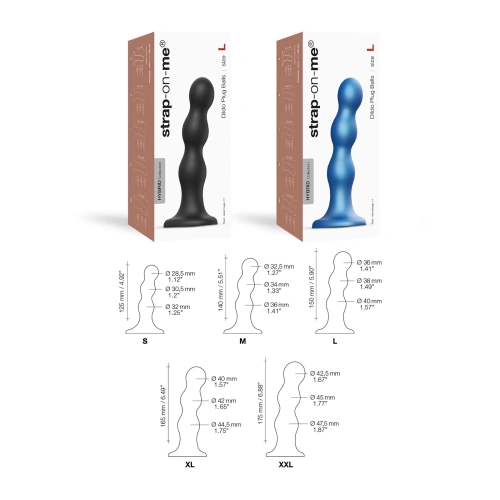 Silicone Unisex Dildo Strap-On Me Plug Balls XXL [5]