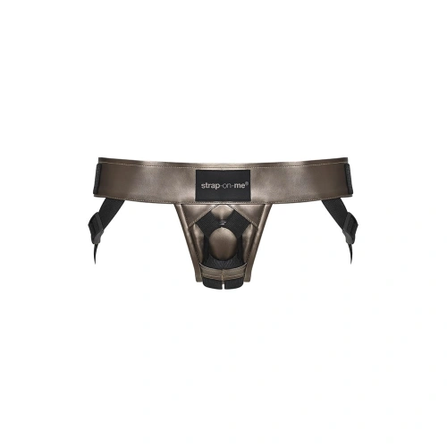 Set of 2 adjustable penis belts Strap-On Me Curious Harness XS-XXL bronze