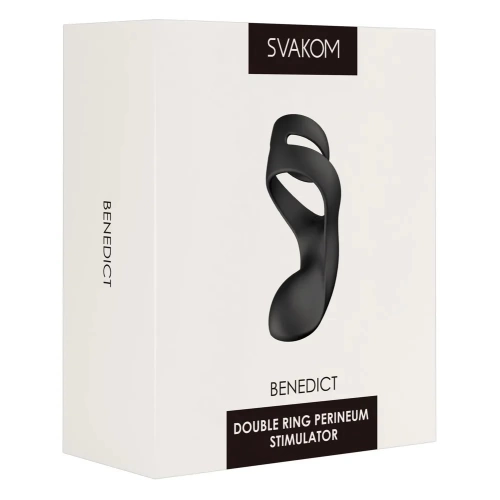 Double penis ring with vibrating perineum stimulator Svakom Benedict [10]