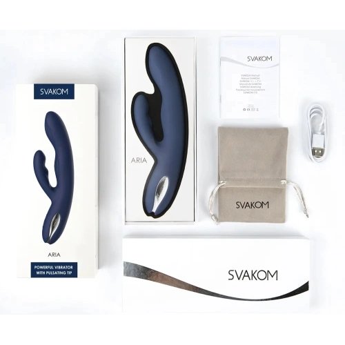 Svakom Aylin Dual Motor Rechargeable Silicone Rabbit Vibrator [6]