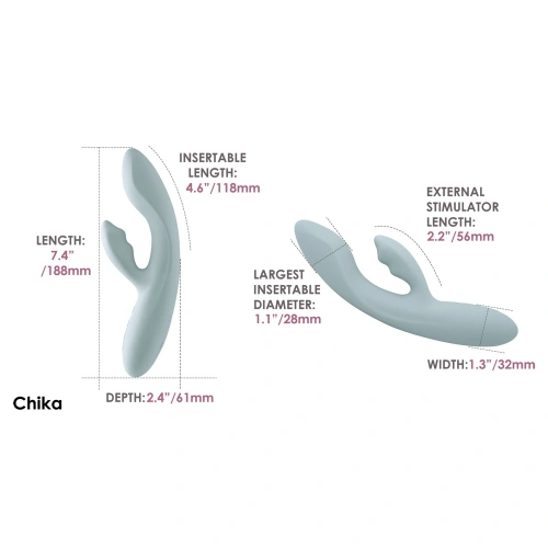 Nina - Rechargeable Rabbit Vibrator with Svakom Chika Mobile App [8]