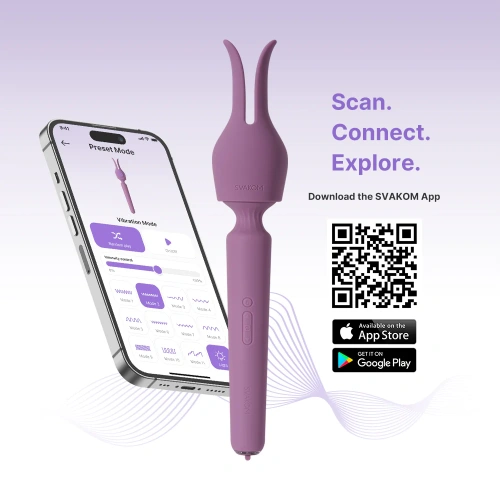 Svakom Emma Neo 2 Wand Massager with nozzle and App [12]