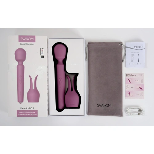 Svakom Emma Neo 2 Wand Massager with nozzle and App [20]
