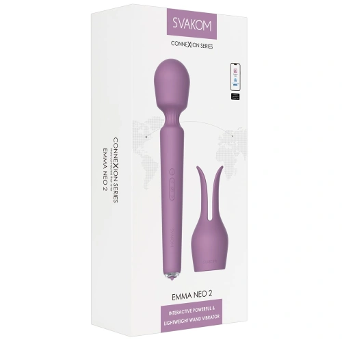 Svakom Emma Neo 2 Wand Massager with nozzle and App [22]