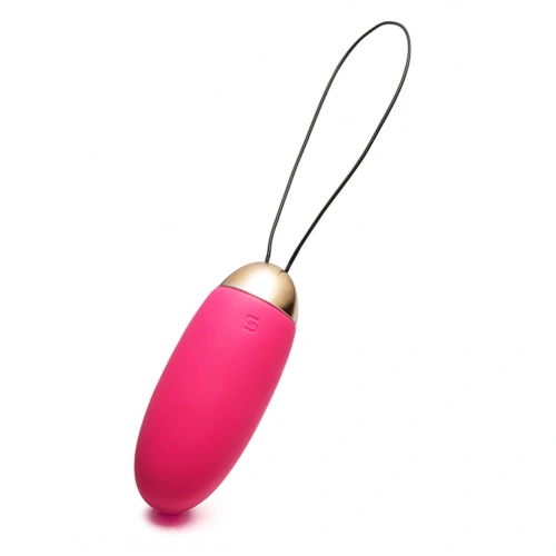 Elva Rechargeable Silicone Vibro Egg with Remote Pink [4]