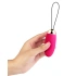 Elva Rechargeable Silicone Vibro Egg with Remote Pink [6]