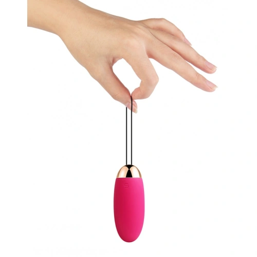 Elva Rechargeable Silicone Vibro Egg with Remote Pink [7]