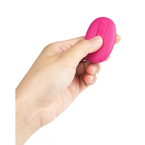 Elva Rechargeable Silicone Vibro Egg with Remote Pink [8]