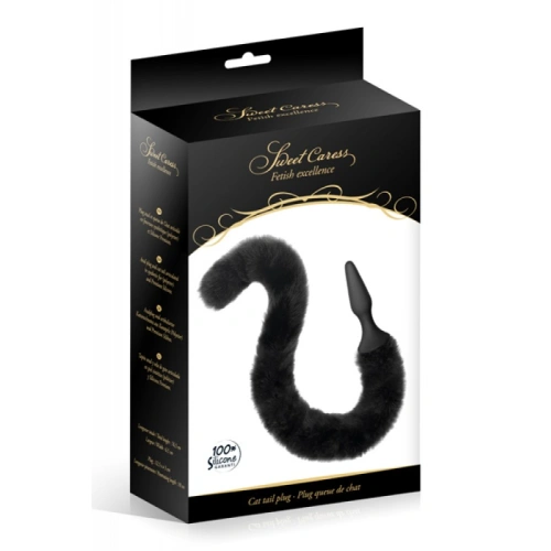 Sweet Caress silicone anal dilator with fluffy cat tail [2]