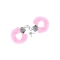 Metal handcuffs with fluff Sweet Caress pink