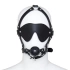 Fetish Art Face Restraint with Ball Mouth and Eye Mask