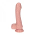 ​Realistic uncut dildo with vacuum base and Eros testicles