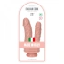 Realistic double anal-vaginal dildo with vacuum base Remo [7]