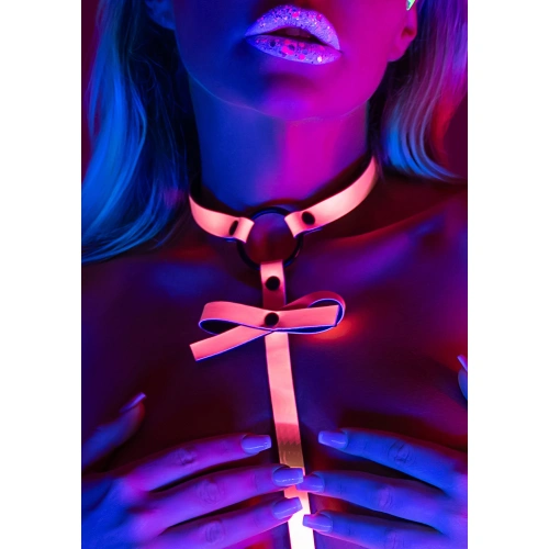 Taboom Seductive Harness UV Responsive Ribbon Size S/M Pink [2]