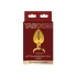 Ver. size Metal anal dilator in gold with red crystal Taboom L [5]