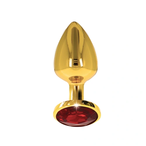 Metal anal dilator in gold with red crystal Taboom M [1]