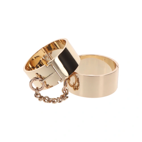 Massive metal cuffs jewelry Dona golden [2]