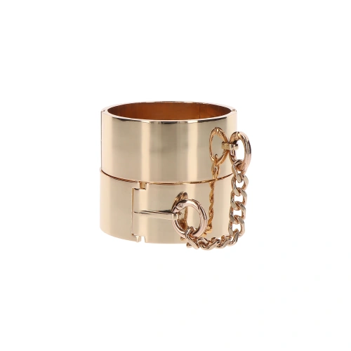 Massive metal cuffs jewelry Dona golden [4]