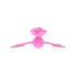 Silicone mouth ball - rose with breathing hole Rose Ball Gag Taboom Malibu pink [2]