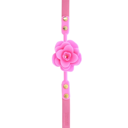 Silicone mouth ball - rose with breathing hole Rose Ball Gag Taboom Malibu pink [3]