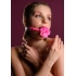 Silicone mouth ball - rose with breathing hole Rose Ball Gag Taboom Malibu pink [6]