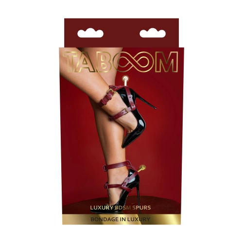 Nina - Luxury ankle straps with metal spurs Taboom Luxury BDSM Spurs [3]