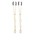 Metal nipple clips nipple jewel with pearls Nipple Play golden