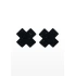Glitter Nipple Stickers Nipple X Covers Black [1]