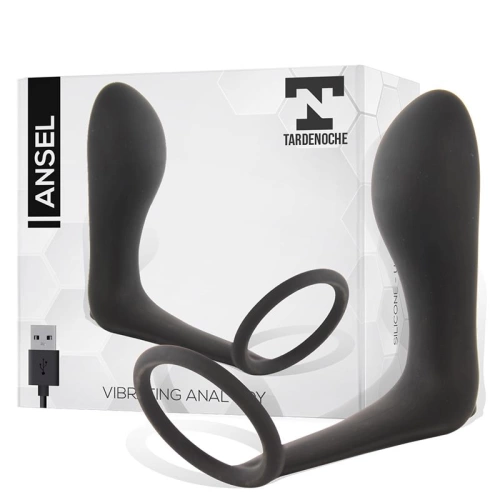 Vibrating silicone anal stimulator with Ansel ring [2]