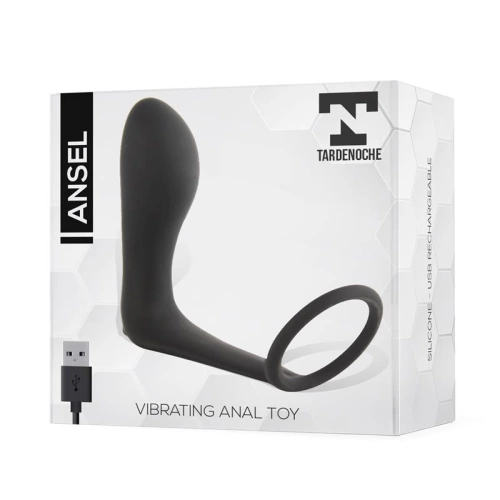 Vibrating silicone anal stimulator with Ansel ring [3]