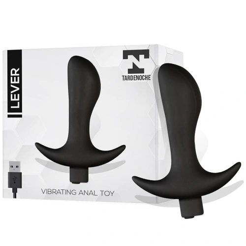 Lever Rechargeable Silicone Vibrating Anal Stimulator [3]
