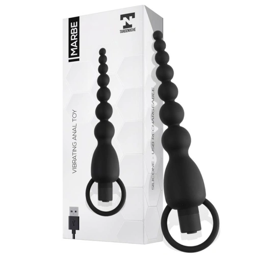 Marbe Silicone Vibrating Anal Beads Rechargeable [4]