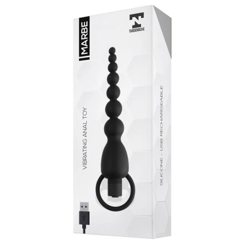 Marbe Silicone Vibrating Anal Beads Rechargeable [5]