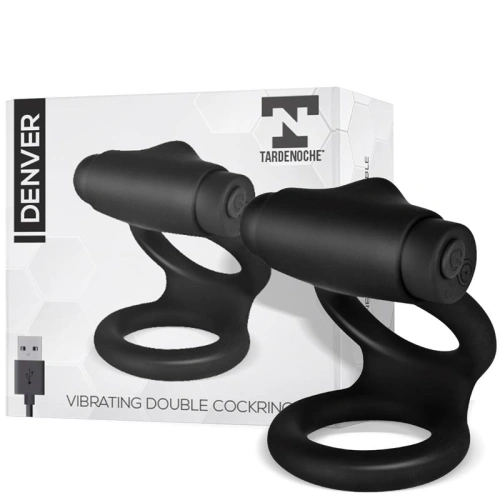 Denver silicone double vibrating penis ring [4]