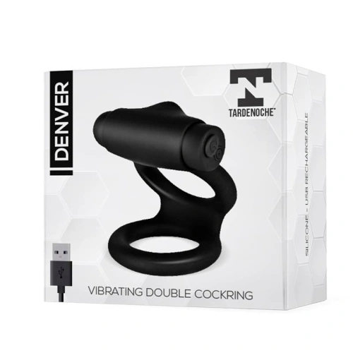 Denver silicone double vibrating penis ring [5]