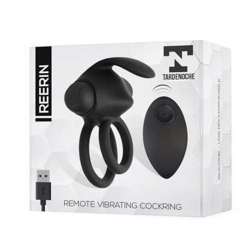 Powerful rechargeable silicone penis ring with remote Reerin [5]