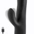 Multifunctional rabbit vibrator made of silicone Angus black [3]