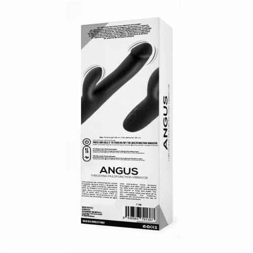 Multifunctional rabbit vibrator made of silicone Angus black [4]