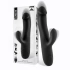 Multifunctional rabbit vibrator made of silicone Angus black