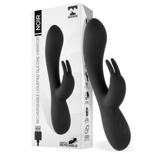 Powerful rechargeable rabbit vibrator made of silicone Noir [3]