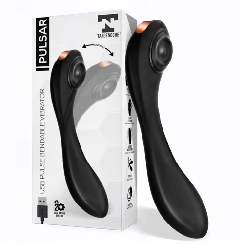 Dilyana- Pulsar silicone 2 in 1 rechargeable vibrator