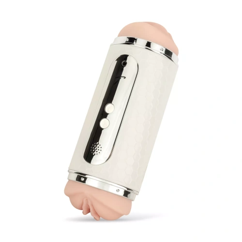 Nina - Teazers Double Rechargeable Vibrating Masturbator with Two Holes and Love Sounds [1]