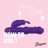Silicone Rabbit Vibrator Teazers purple [6]