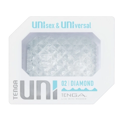 Embossed and compact unisex stimulator Tenga Uni Diamond [1]