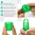 Embossed and compact unisex stimulator Tenga Uni Emerald [1]